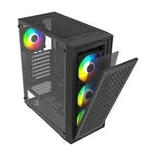 GABINETE GAMER X-FRAME PRETO BLUECASE - S/ FONTE NOVO COM NOTA FISCAL! - Foto 3