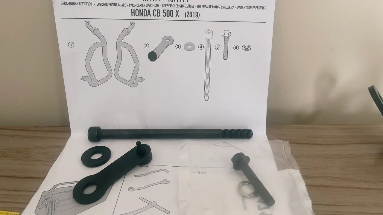 Protetor de motor para CB 500F 500X (Sem uso) GIVI TN1171