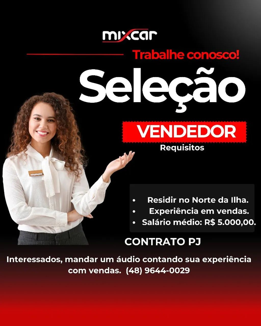 Consultor de vendas automotivas MEI