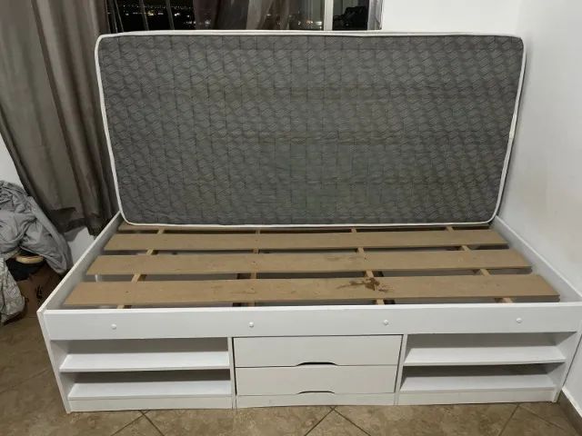 Cama de Solteiro Branca - Foto 2