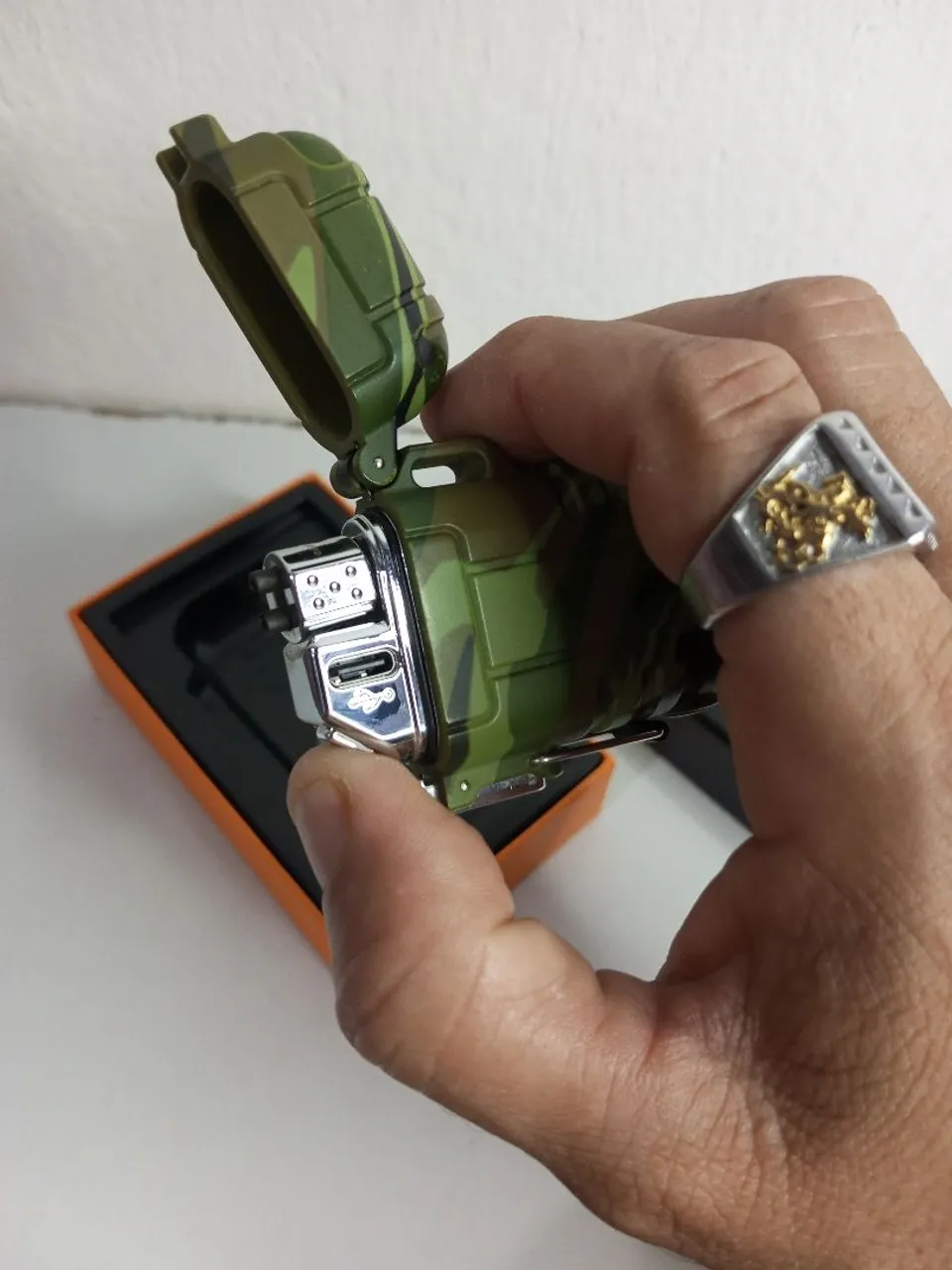 Isqueiro Tático à Prova D'água Camuflado Original