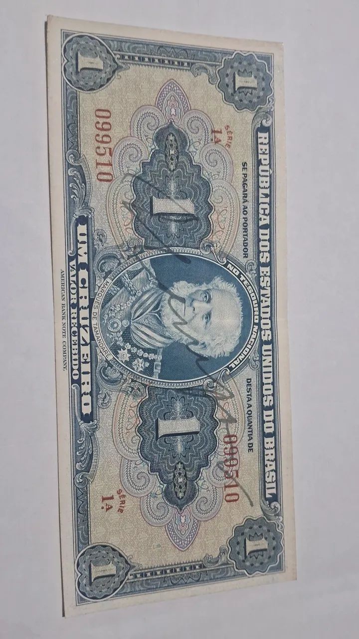 Cédula 1 Cruzeiro Autografada64304361132673120