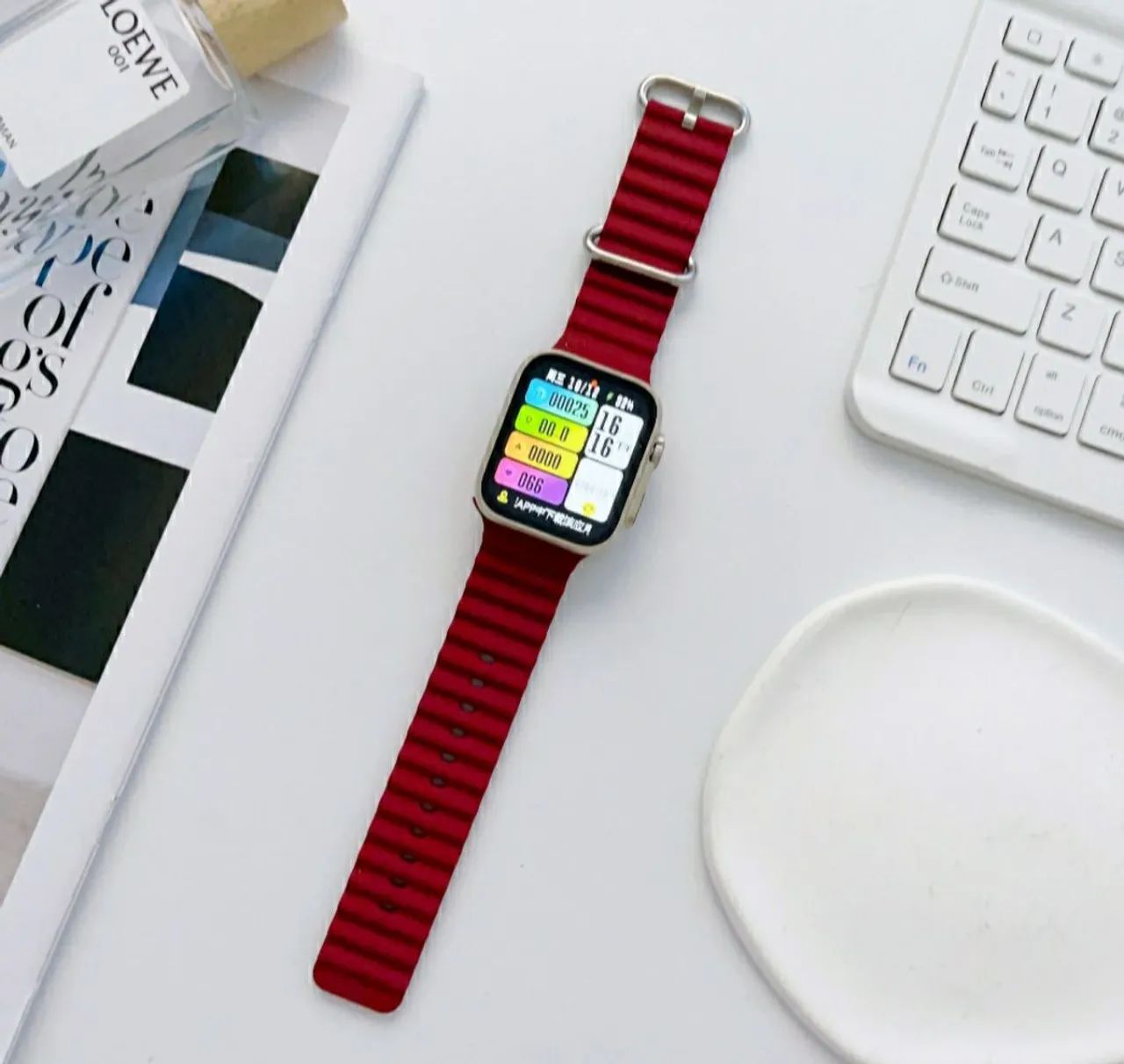 Pulseira Oceano Compatível com APPLE WATCH, linha ULTRA e linha IWO. Várias Cores  - Foto 4