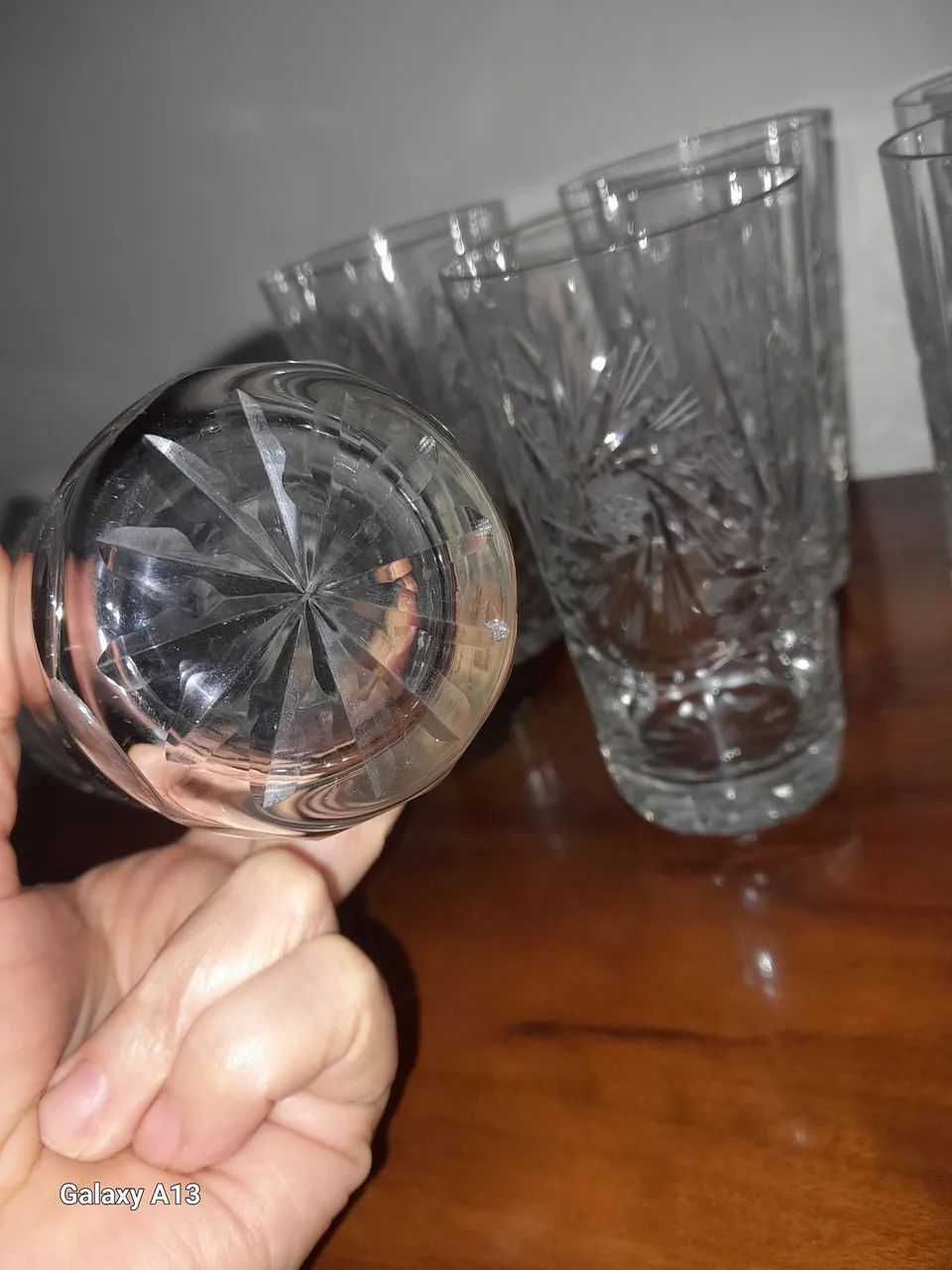 Antigo  Copos de Cristal BOHEMIA.  - Foto 3