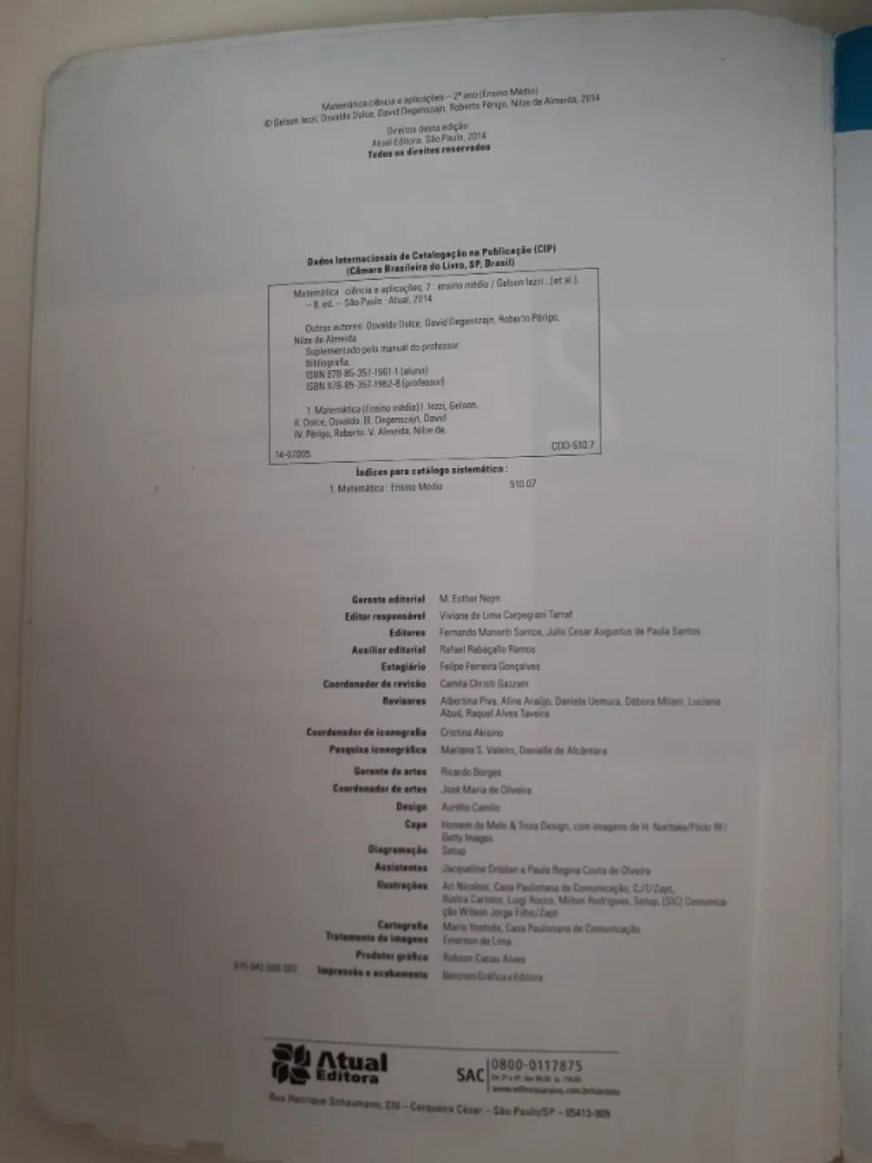 Vendo Livro Usado Matemática 2 - Ciência e Aplicações - 8ªedição, Editora Atual, 2014.  - Foto 2