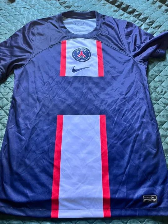 camisa nike psg home 22/23 tamanho m