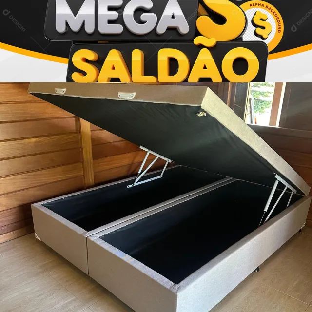 Cama Box Bau Queen Nova de Fabrica