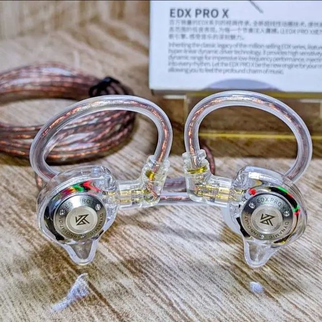 KZ EDX PRO X - Fone profissional  para Retorno de Palco, Mixagem,Djs e Games | Novo