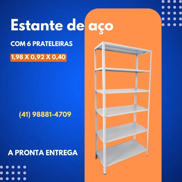 Estante de aço 40 cm