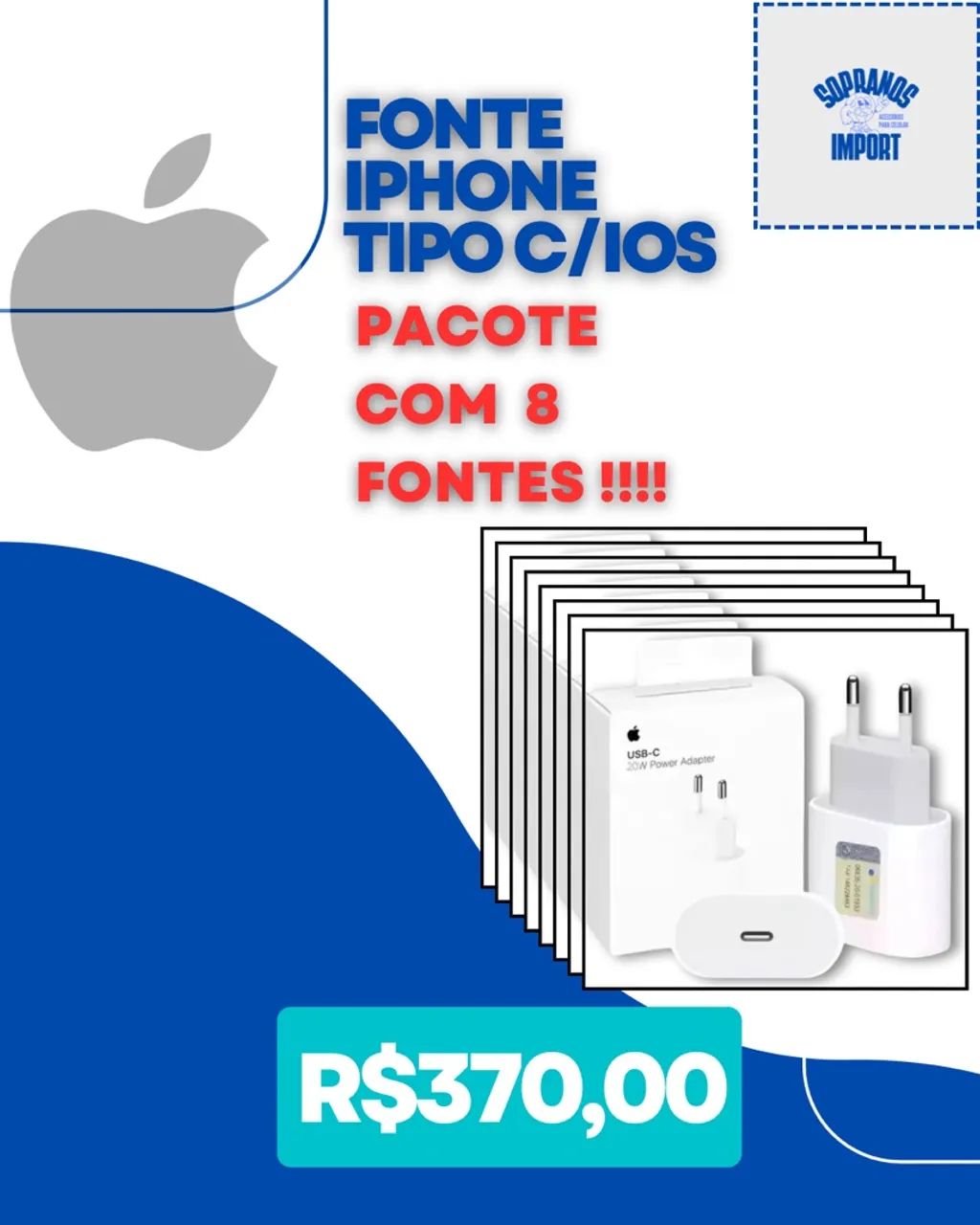 Combo de Fontes APPPLE PARA IPHONE