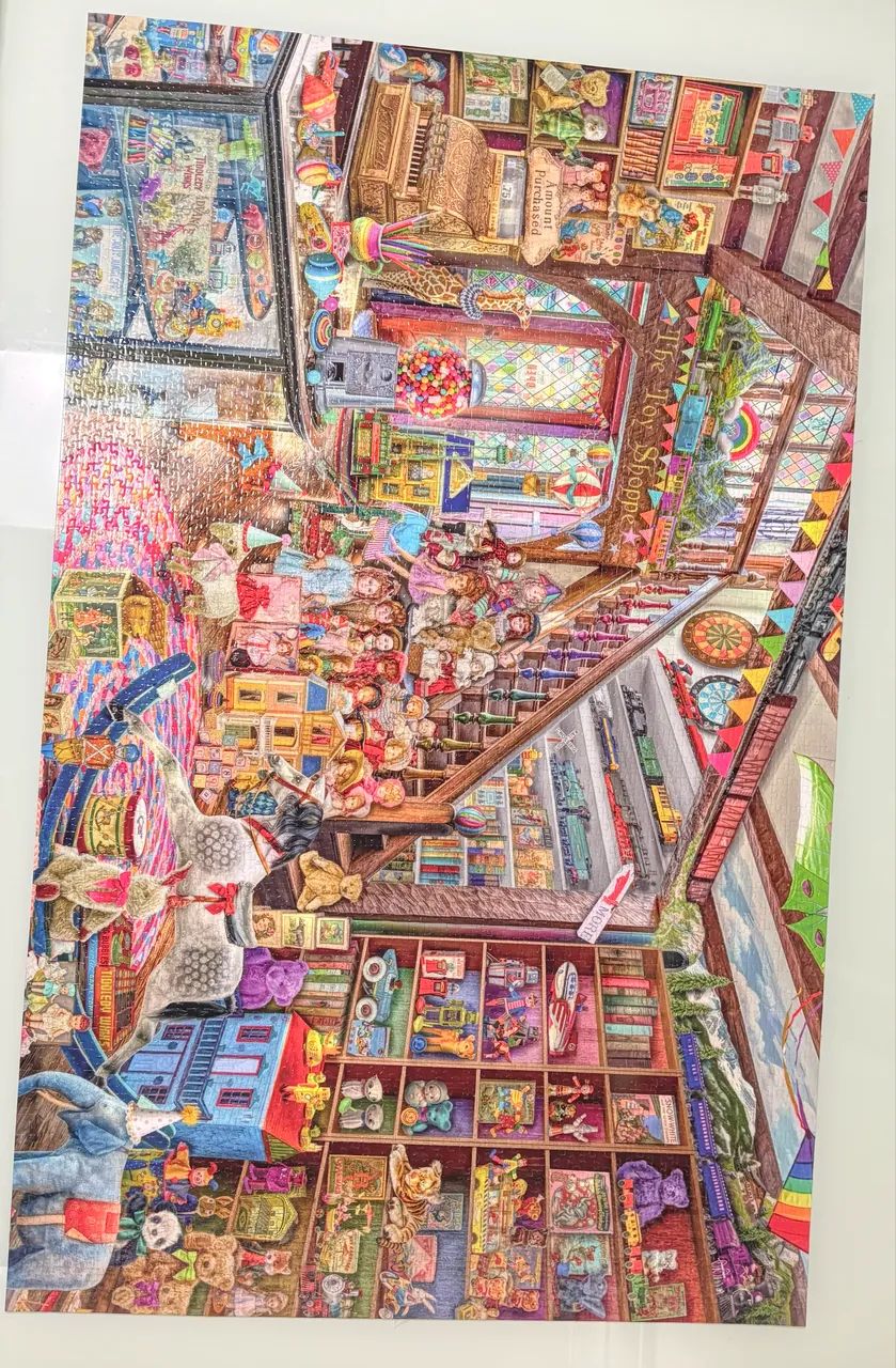 Quebra cabeça 3.000 peças montado 