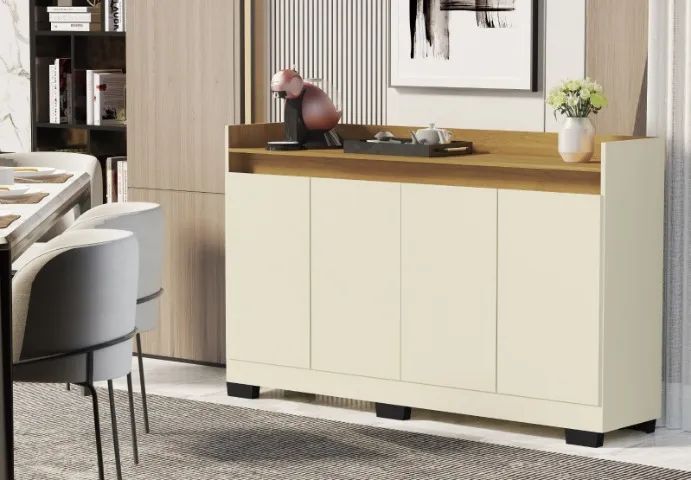 Aparador Buffet 4 Portas Compacto. Produtos Novos Direto de Fábrica P/Sua Casa.