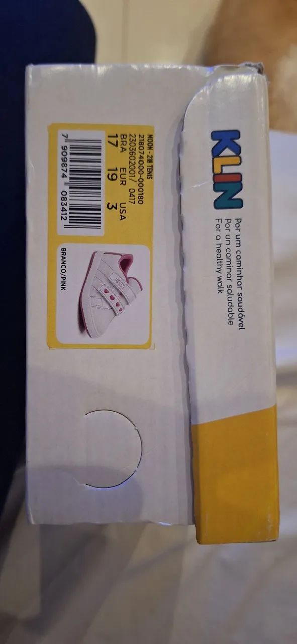 Tênis Infantil Klin Rosa com Corações - Foto 3