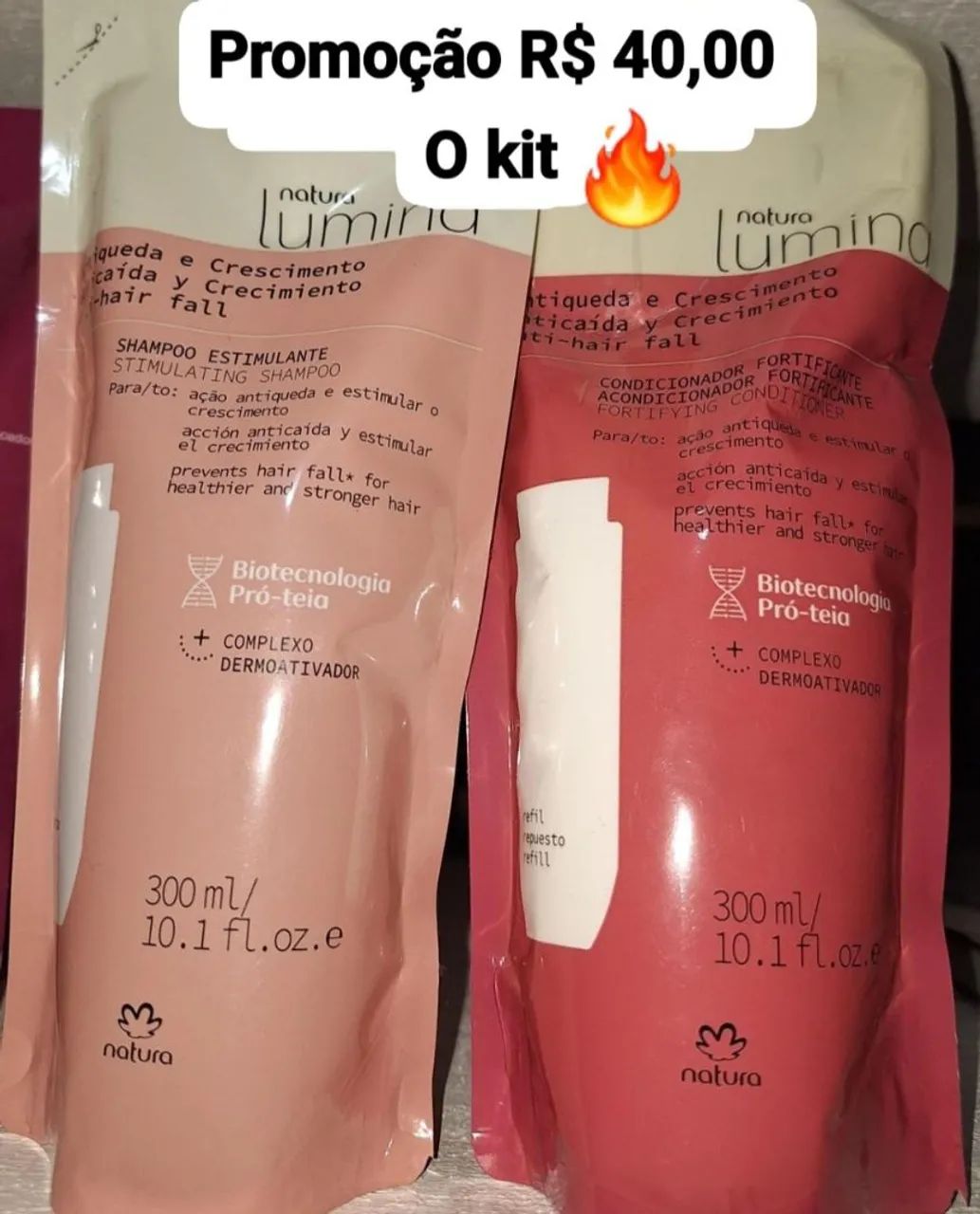 Kit Natura Lumina Shampoo e Condicionador - Promoção - Foto 4