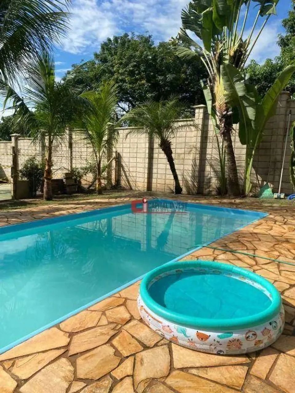 Chácara com 2 dormitórios para alugar e com edícula, 1250 m² por R$ 5.500/mês - Vale Verde