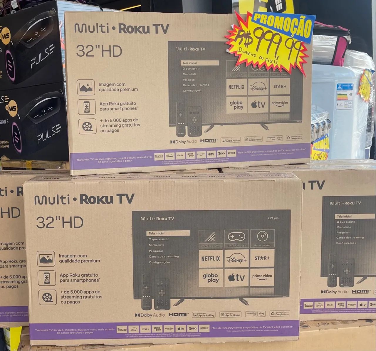 TV Multi Roku 32" HD - Promoção Imperdível!