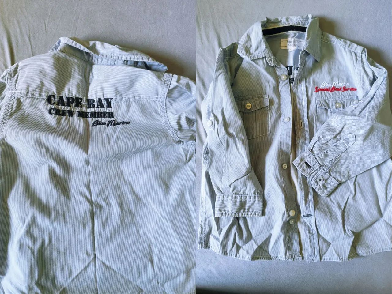Camisa social Cape Bay - 2 anos<br>Tamanho: 2 anos<br>R$ 30,00<br>Retirar no Centro de Santo André
