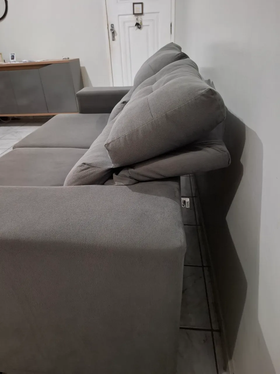 Sofá Modular Cinza Confortável e Moderno