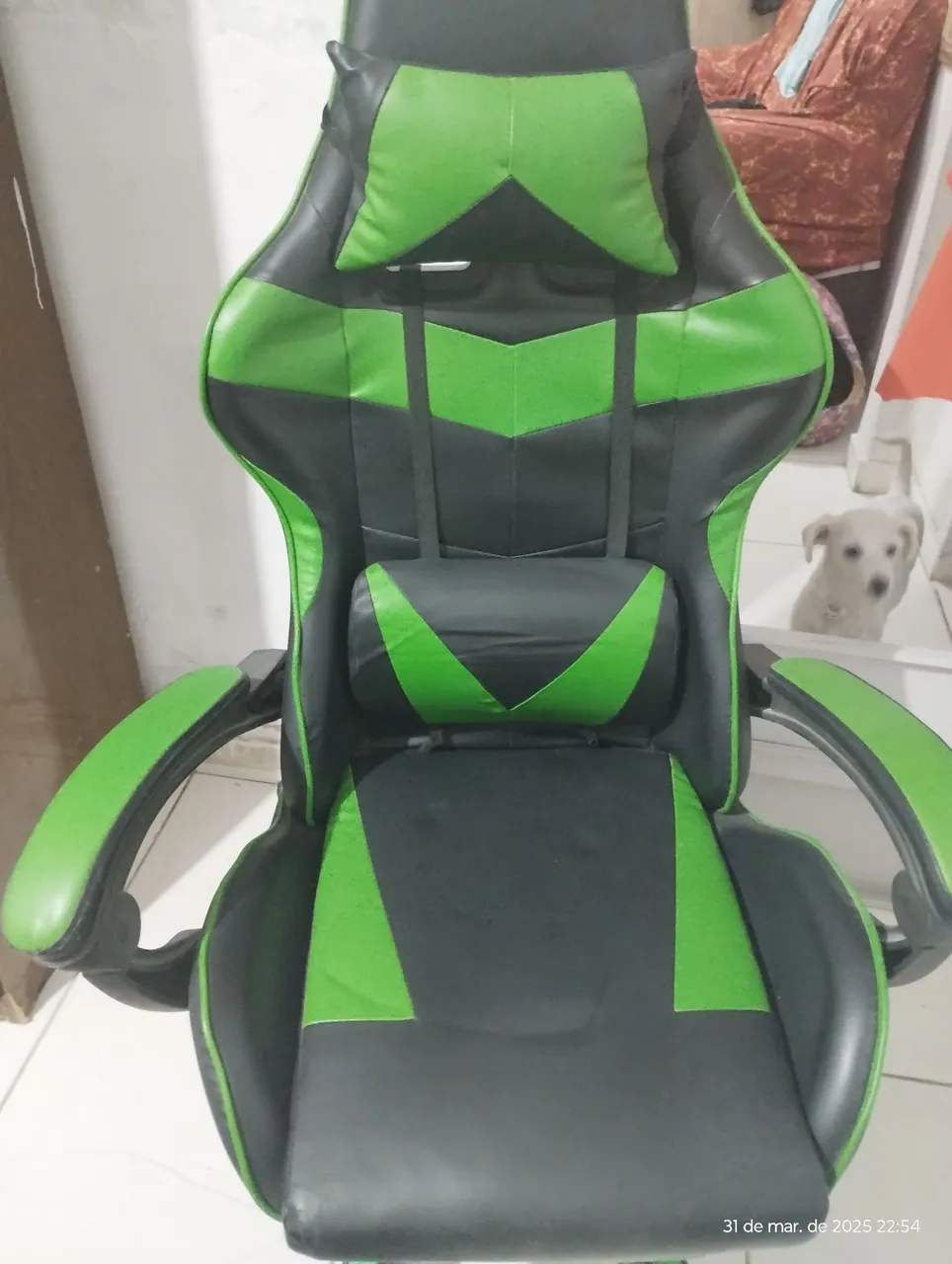 Cadeira Gamer Preta e Verde