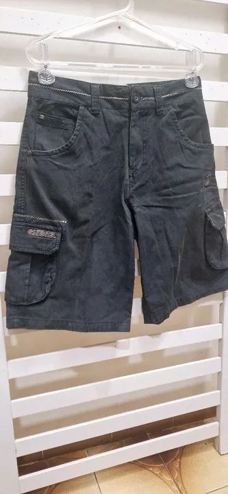 Estiloso Bermuda Masculina Cargo Slim Gangster Tamanho 38 Novaaa Mtooo Lindaaa!!! - Foto 4