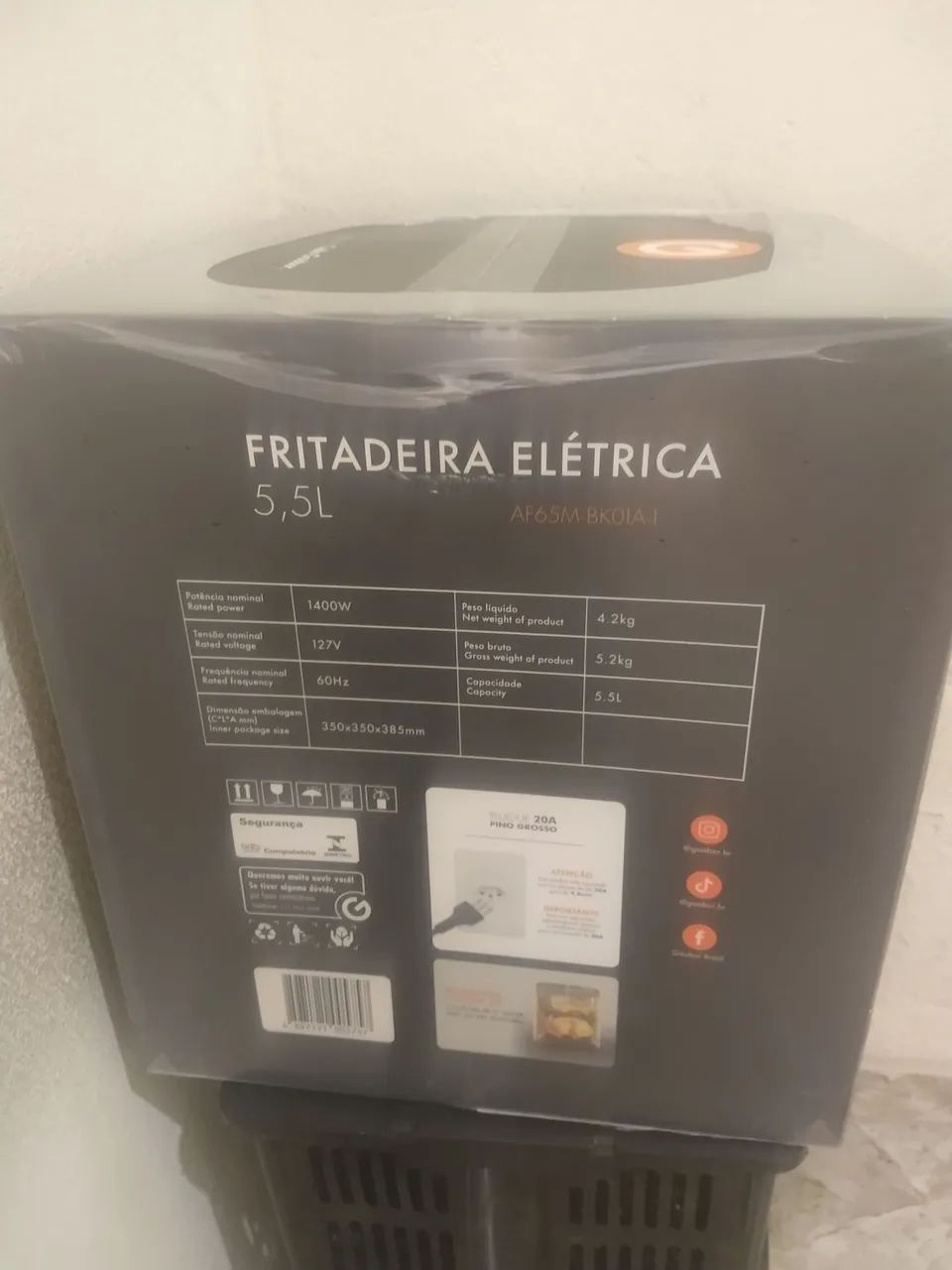 Fritadeira Elétrica Air Fryer 5,5L-  Gaabor  - Foto 2