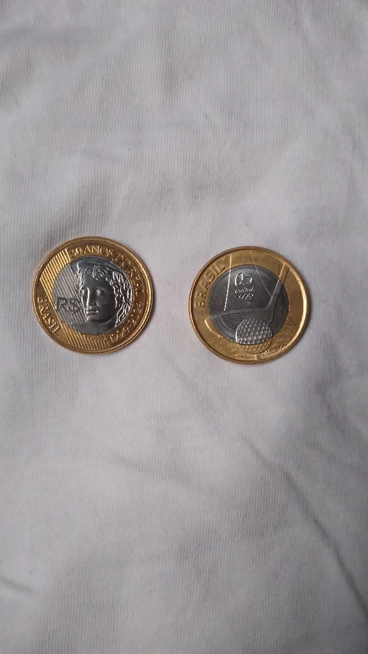 Moedas de 1 Real do Brasil - Colecionáveis