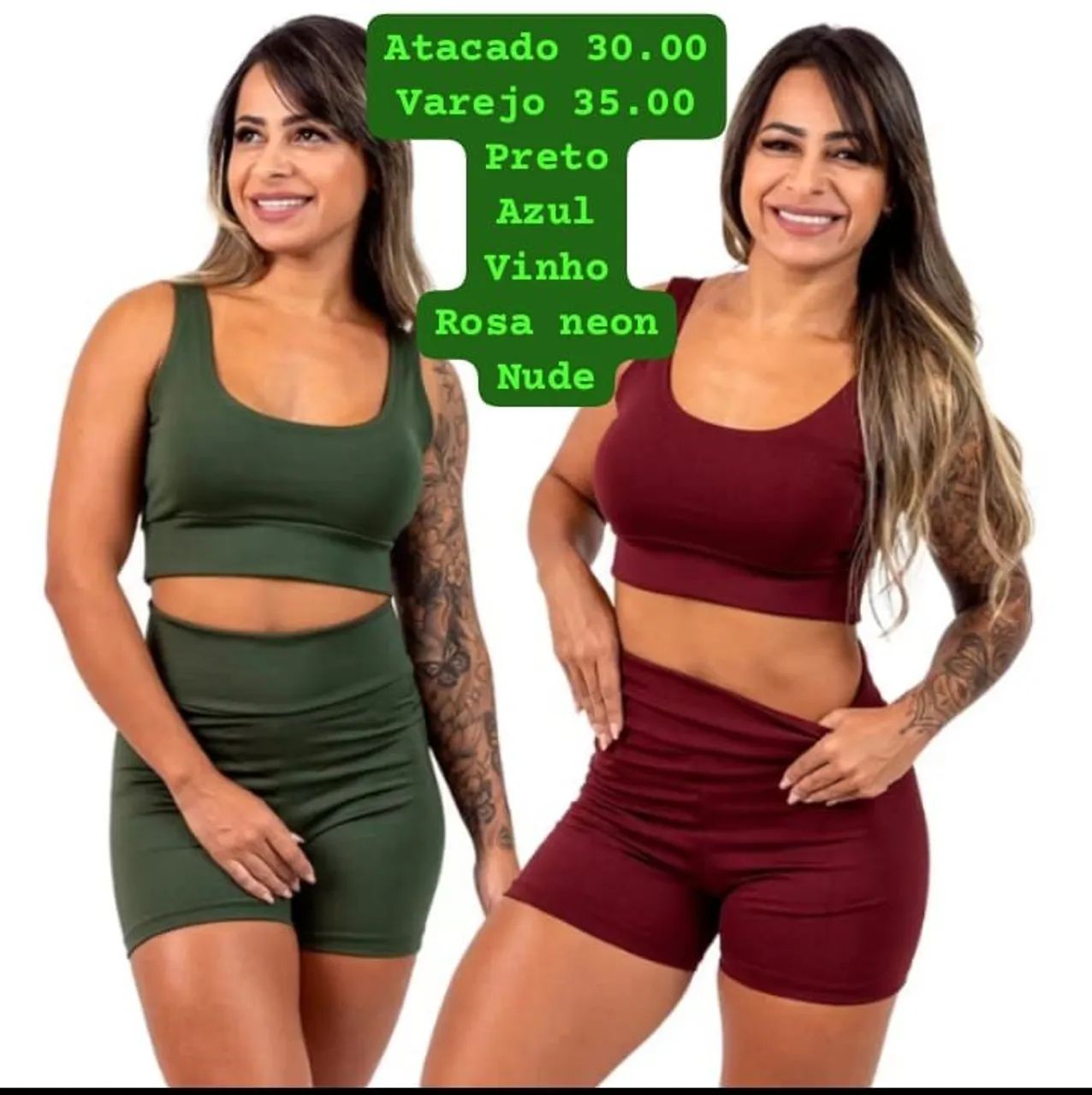 Conjunto de Shorts e Top para Academia