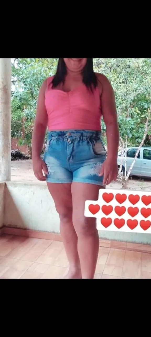 Mega promoção! Short jeans Premium cós alto com elastano no cós  - Foto 4