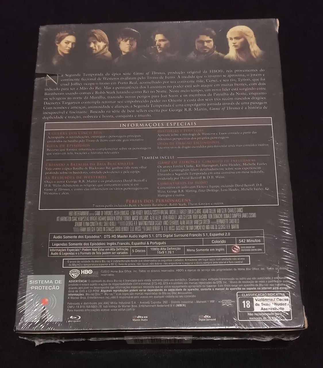 Game Of Thrones Blu-ray 2 Temporada (Lacrado) - Foto 2