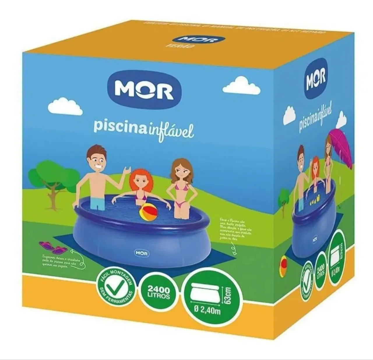 Piscina Inflável 2400 Litros MOR