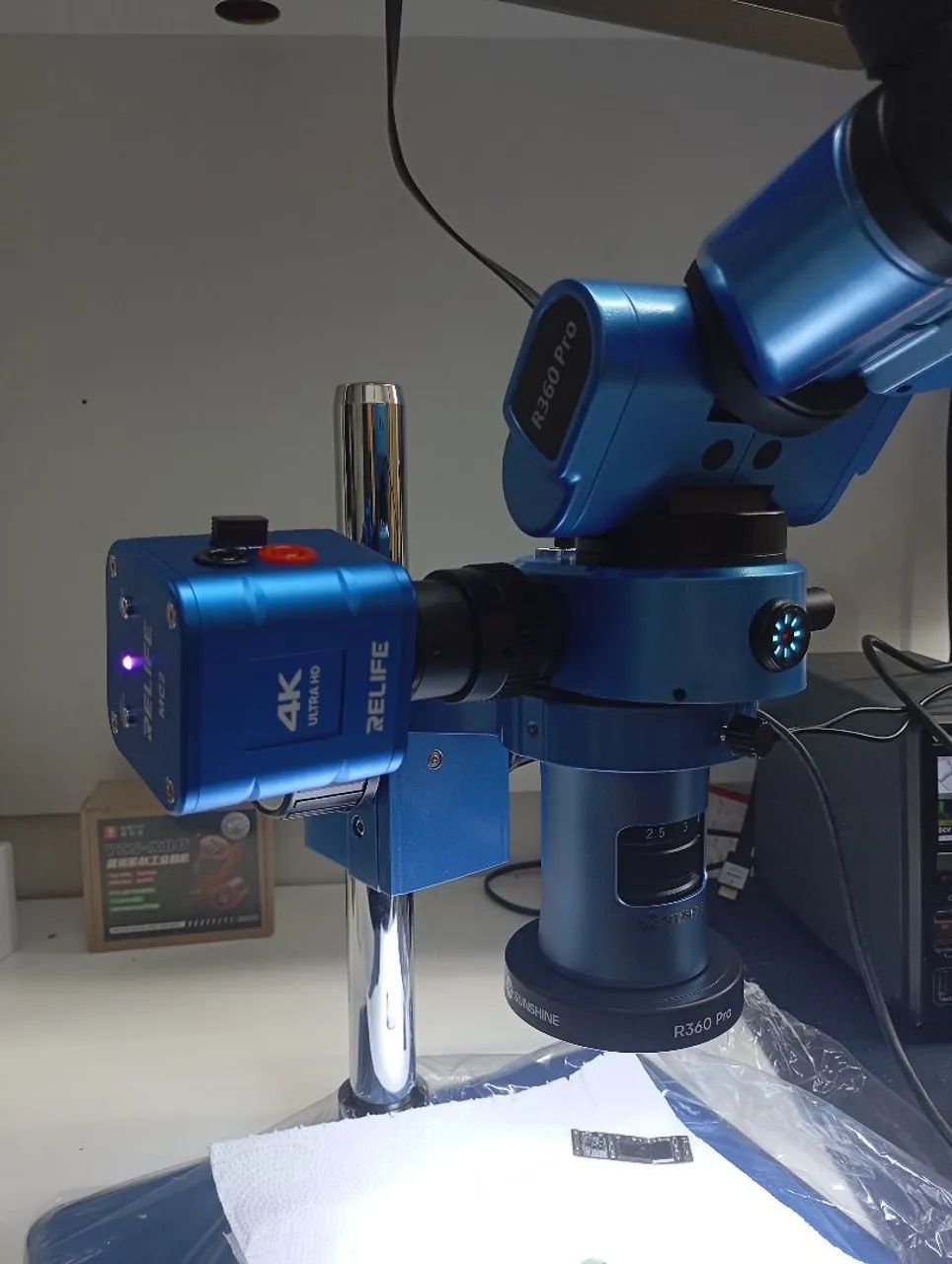 Microscopio r 360 sunshine sem a  câmera multímetro  tenho lacrado - Foto 2