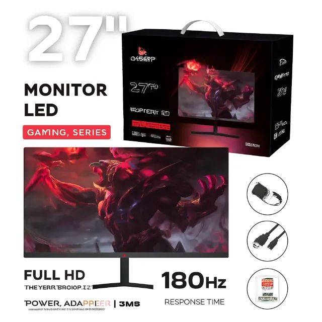 Monitor Gamer Grasep D-270G/180H - 27" LED Full HD, 180Hz, 1ms, HDMI
