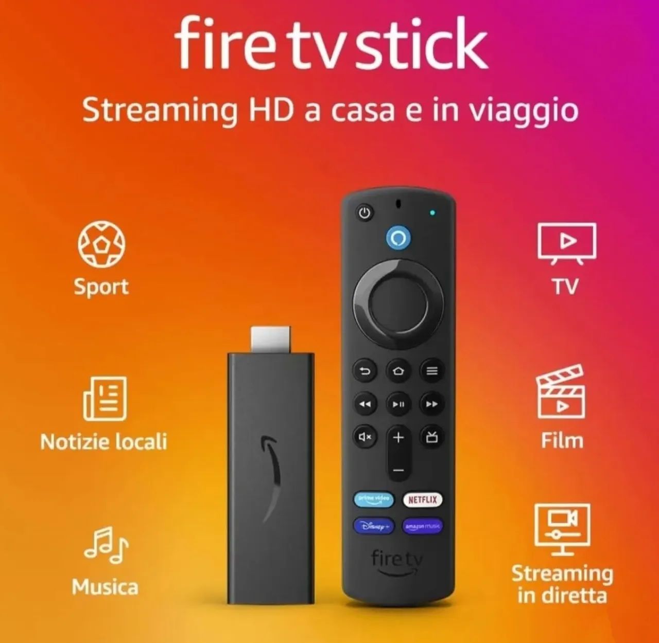 Amazon Fire Tv Stick Full Hd Com Alexa E Comandos De Tv - Foto 2