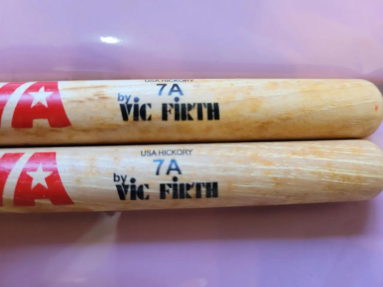 Baquetas 7A NOVA by VIC FIRTH Ponta de Madeira Hickory - Foto 2