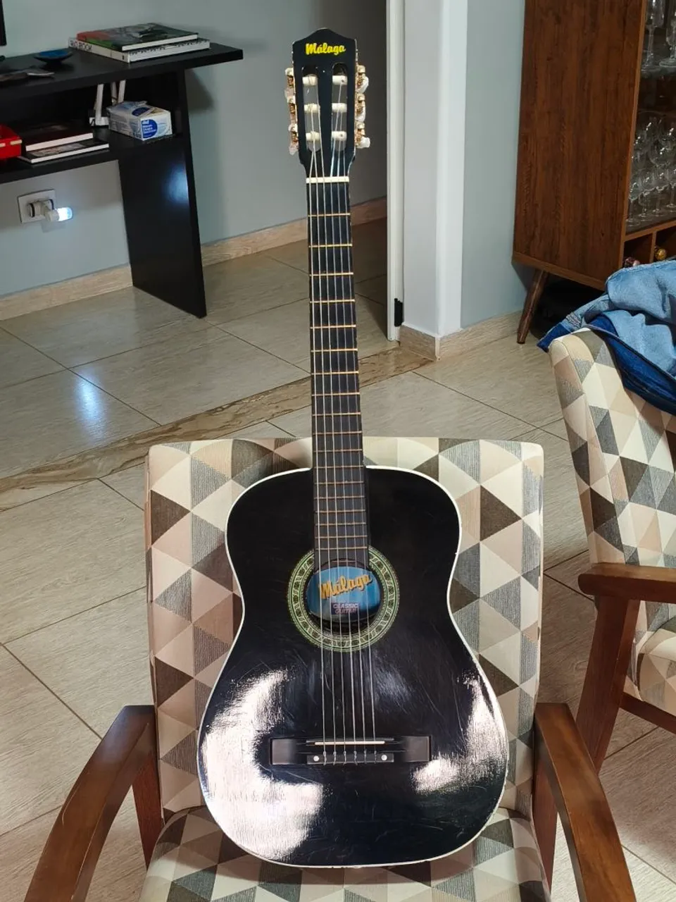 Violão Clássico Málaga Preto com capa