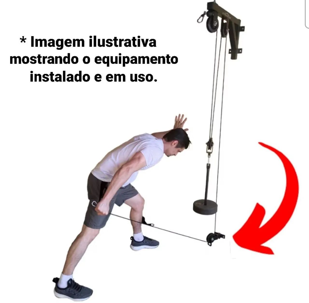 Polia Baixa Articulada Academia  - Foto 5