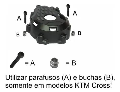 Protetor Motor Estator Ignição ktm  Exc-f Xcfw  Husqvarna Fe Gas Gas Ec 250 350  - Foto 4