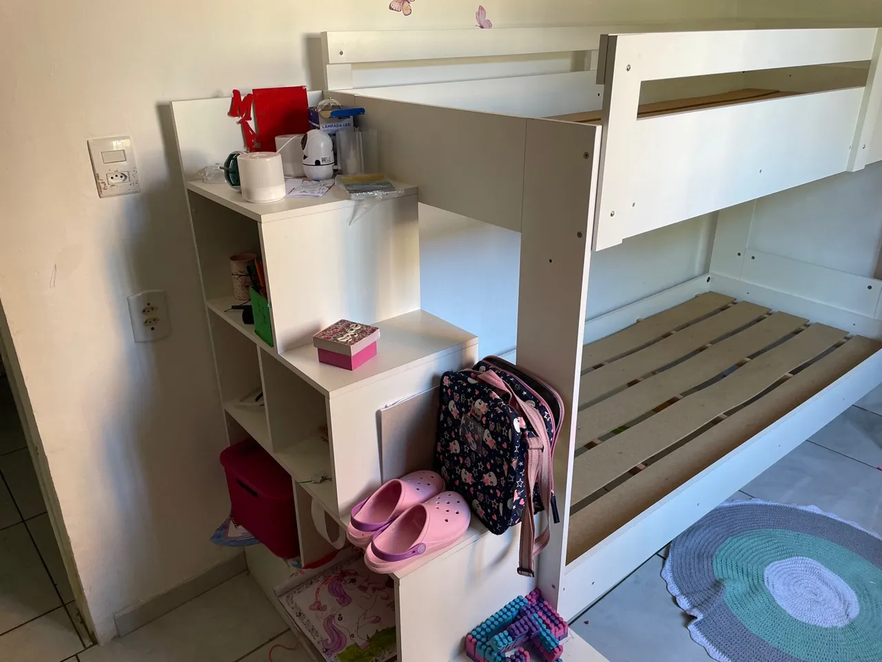Beliche Infantil com Escada e nicho Integrados