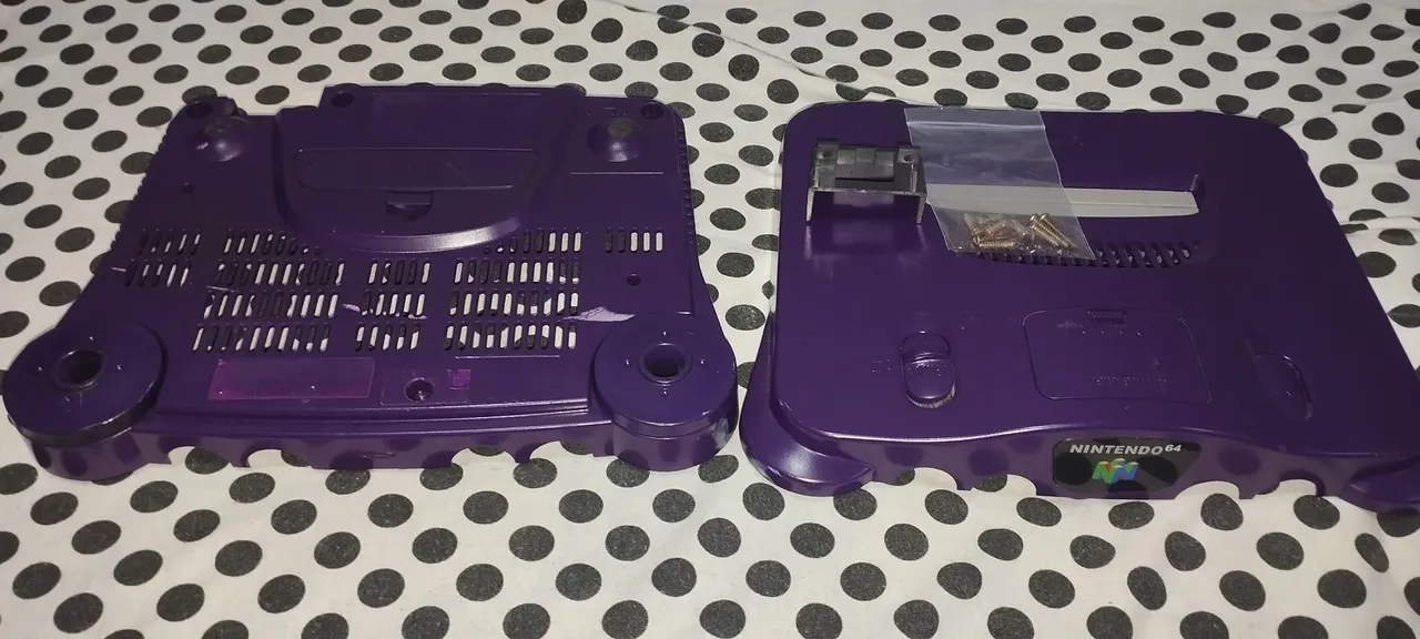 Carcaça Nintendo 64 Roxa Personalizada COMPLETA