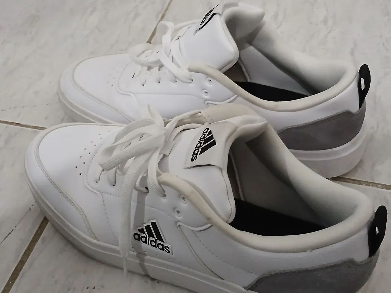 Adidas Park Adidas Cinza Com Branco Tênis Casual Masculino Adidas