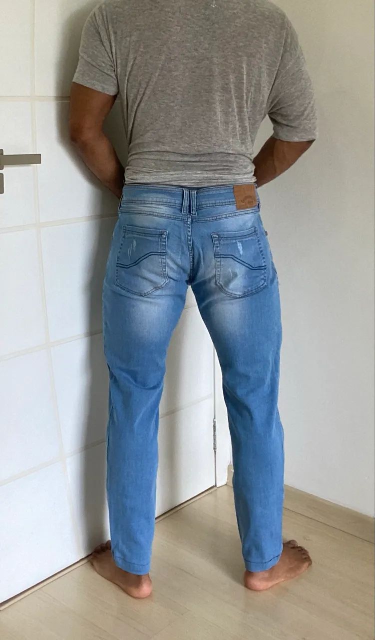 Calça Jeans com elastano 44 - Foto 3