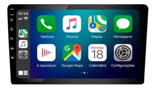 Central Multimídia 9 Pol 908 Roadstar Carplay Android Auto - Foto 2