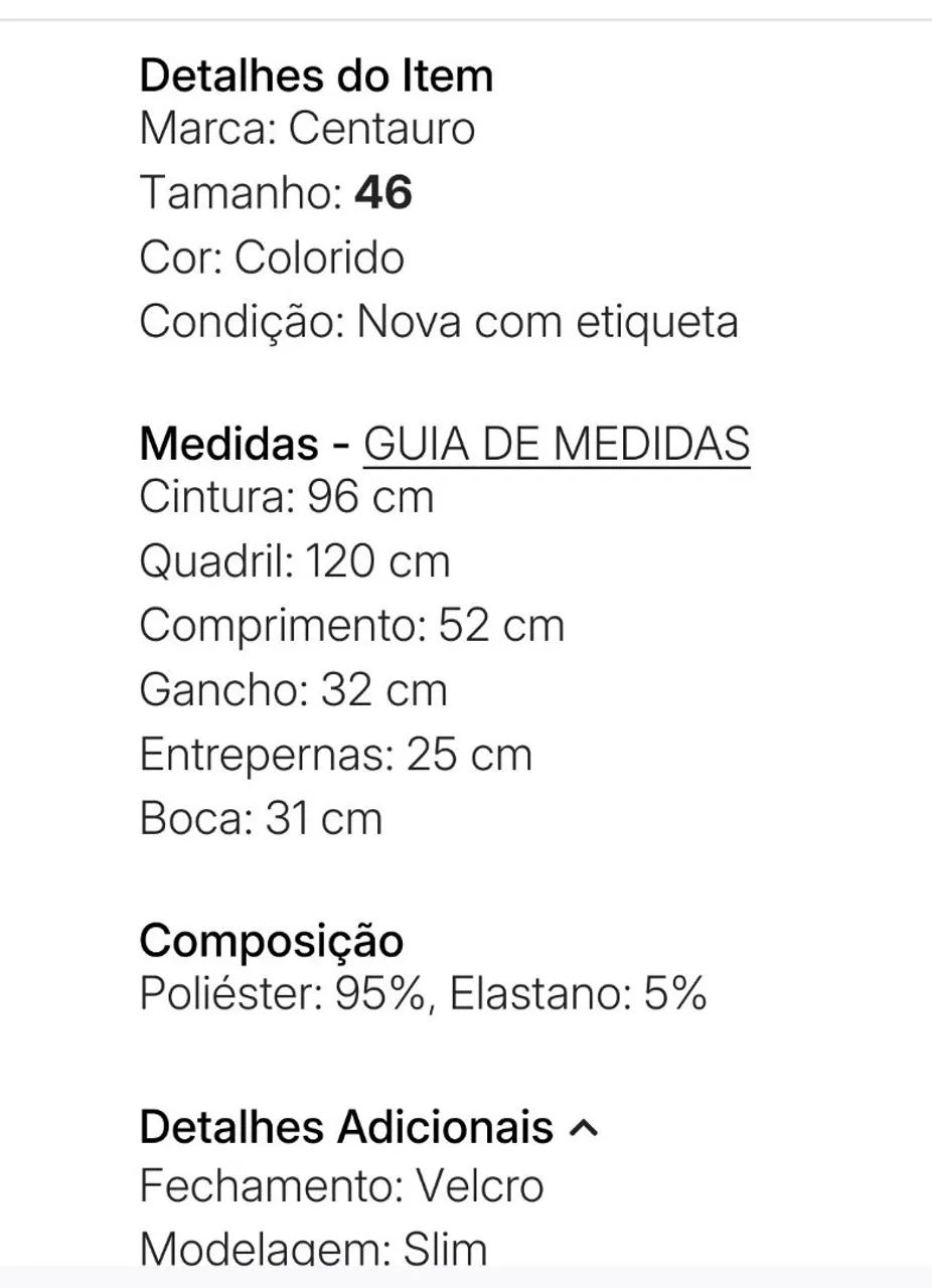 Bermuda Centauro 46 NOVA com Estampa Abstrata - Foto 2