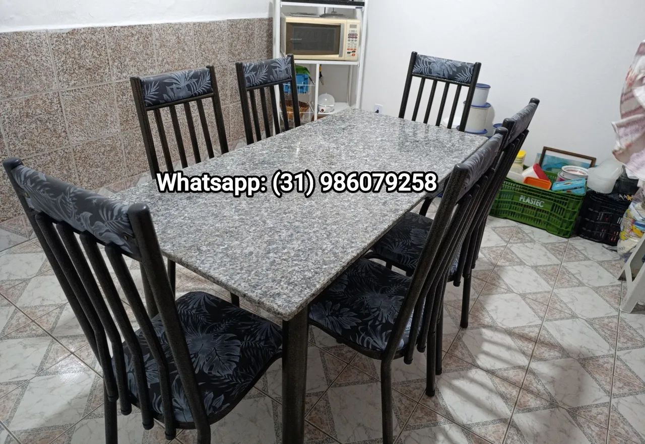 Mesa de 6 cadeiras Novas  - Foto 3