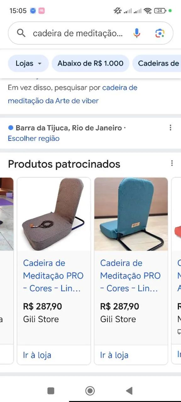 Cadeira Meditação Dobrável e Acolchoadas Arte de viver  - Foto 2