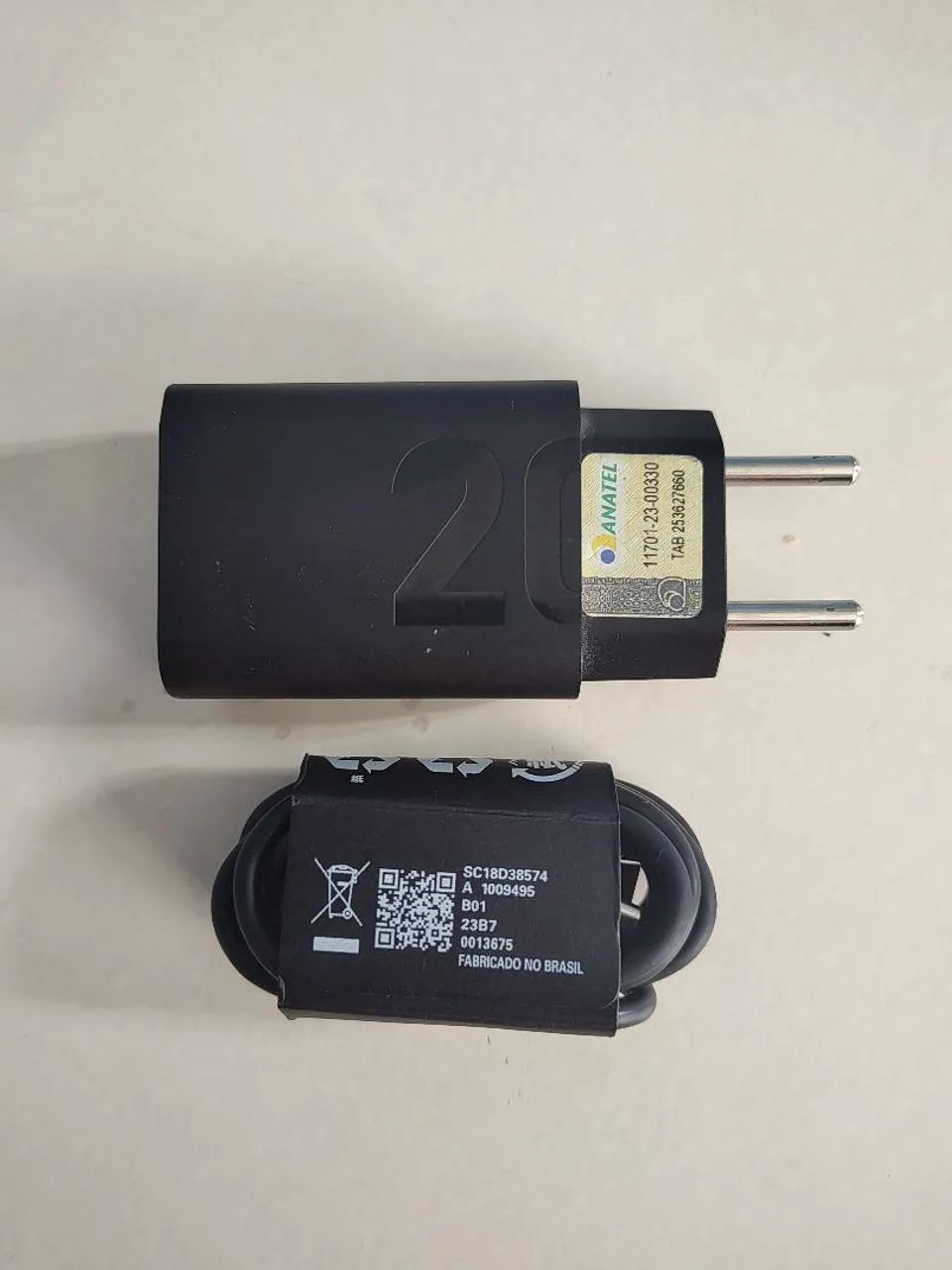 Carregador+ Cabo Original Motorola 20 Watts