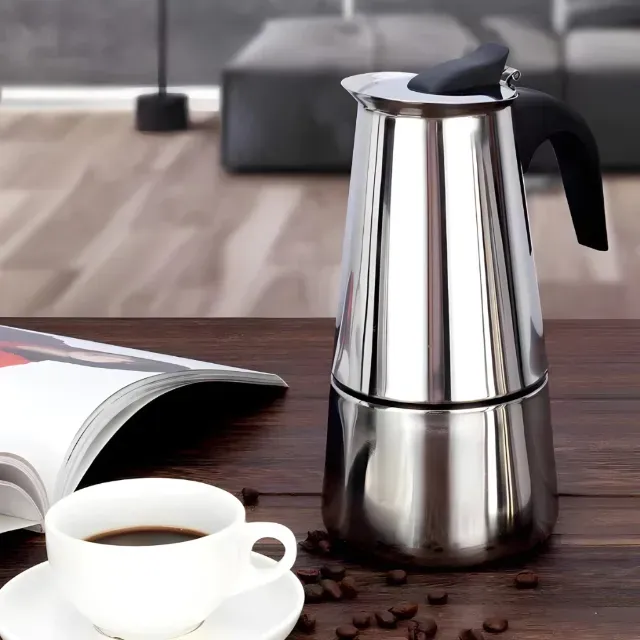 Cafeteira Italiana Aço Inox IZECOFFE MASTER