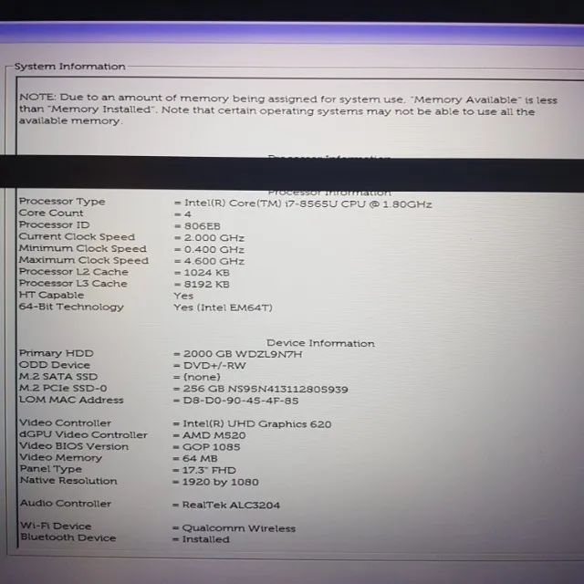 Laptop 17'3 Dell Inspiron 3780 - Foto 3