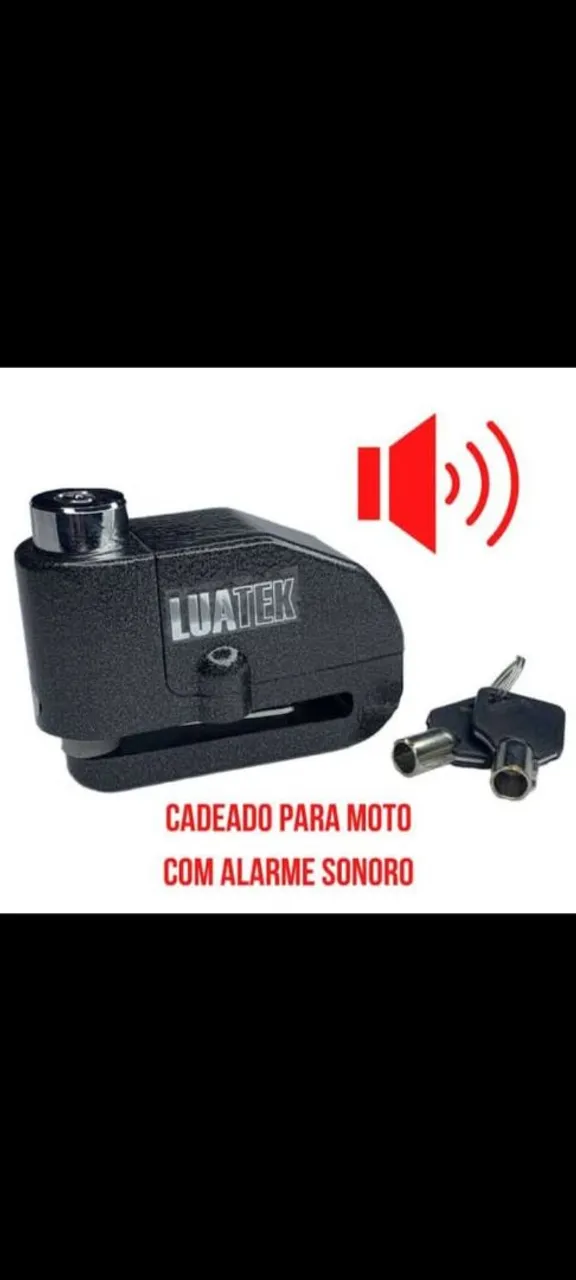 Cadeado para Moto com Alarme Sonoro Luatek