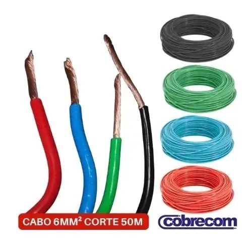 Cabo Flex. 6mm 100% Cobre 